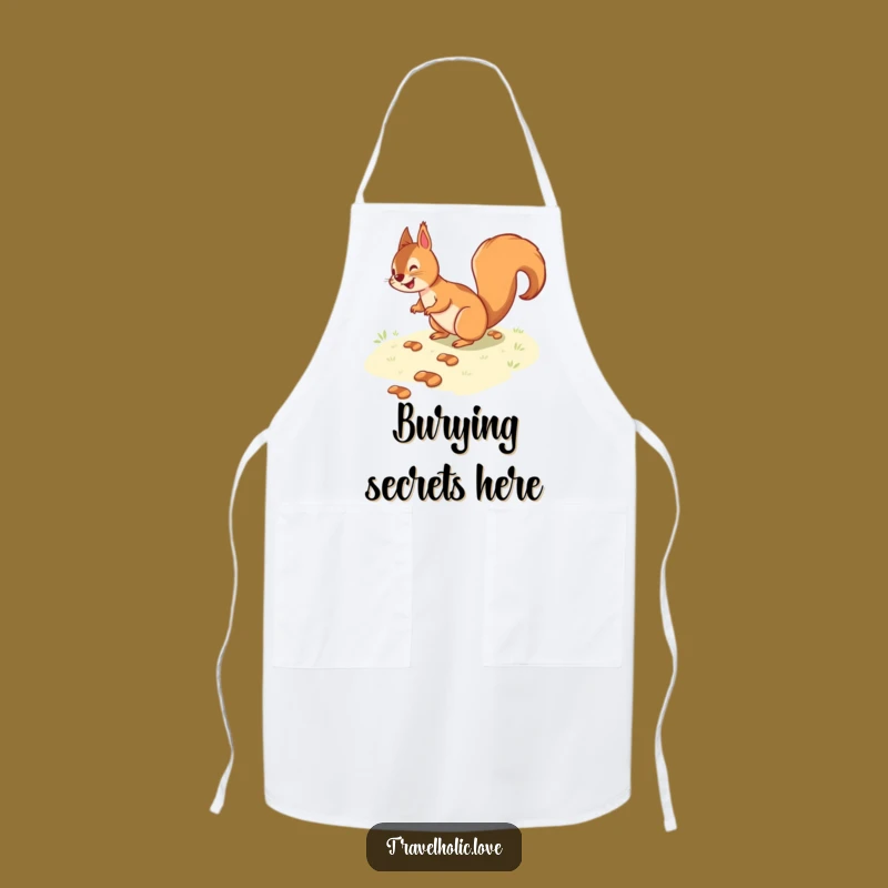 Funny Squirrel Path Apron: Cook Up Fun with Woodland Charm