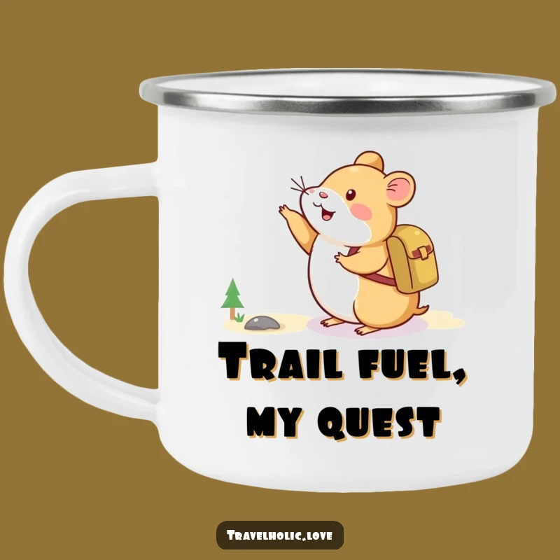 Funny Hamster Adventure Camping Mug: Outdoor Explorer, Great Travel Funny Gift