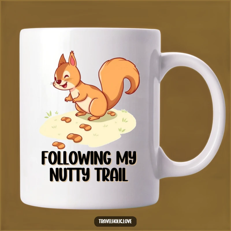 Funny Squirrel Path Mug: A Hilarious Journey for Your Morning Brew