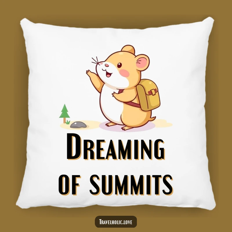 Funny Hamster Adventure Pillow: Cozy Explorer Cushion, Comfy Funny Gift