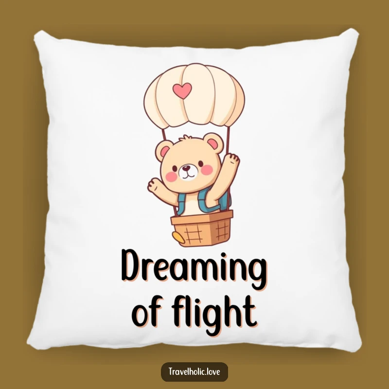 Funny Kawaii Bear Balloon Backpack Pillow Cozy Home Decor Gift