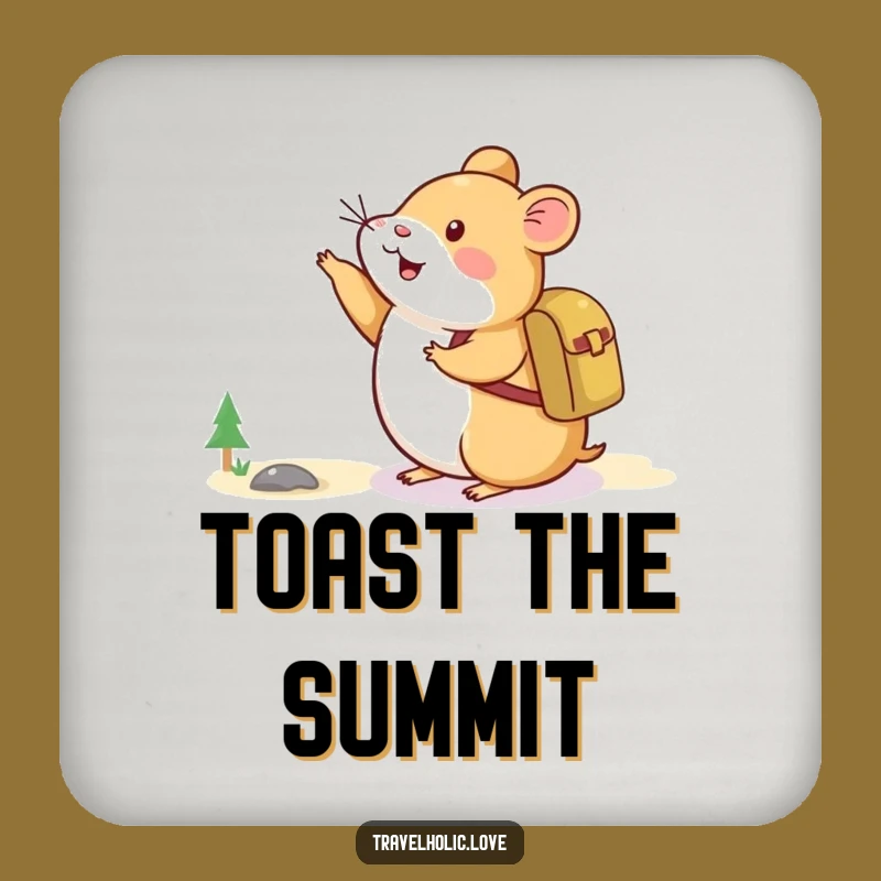 Funny Hamster Adventure Coaster: Protect Surfaces, Explorer Hamster, Small Funny Gift