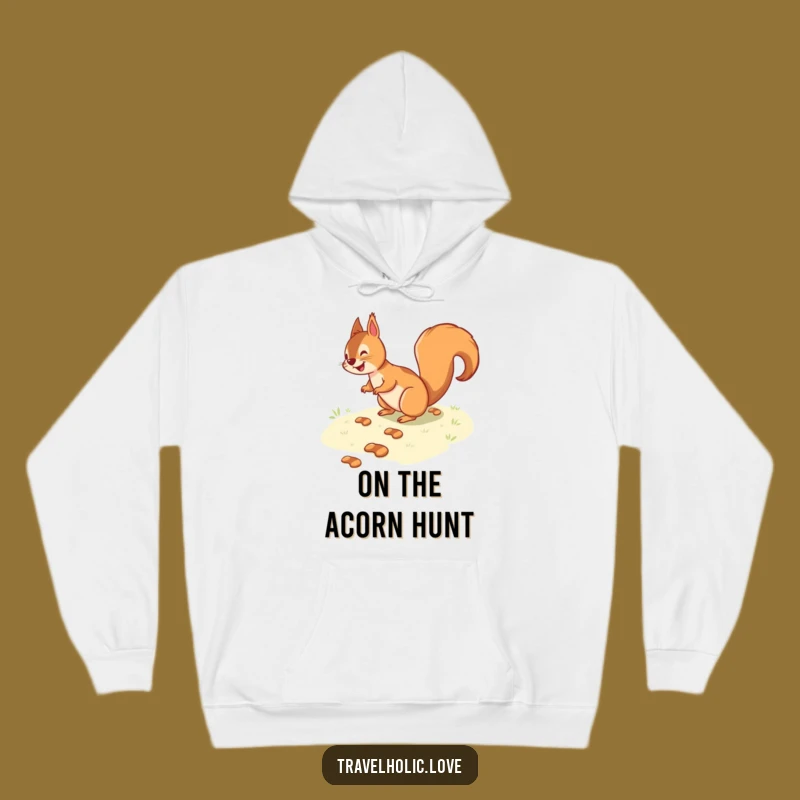 Cozy Funny Squirrel Path Hoodie: Your Snuggle Buddy for Playful Days