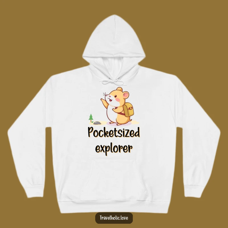 Funny Hamster Adventure Hoodie: Cozy Explorer Sweatshirt, Exciting Funny Gift