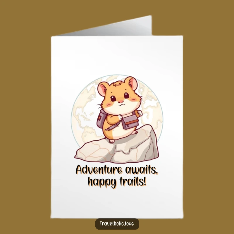 Free Printable Hamster Map Birthday Card Funny Downloadable Adventure Gift