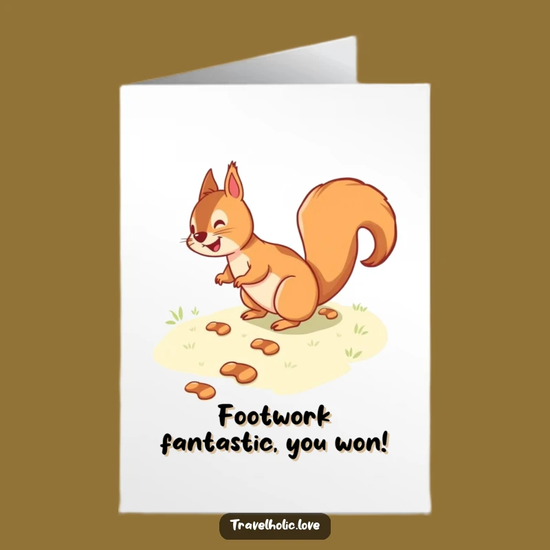 Free Printable Squirrel Path Congrats Card Funny Downloadable Gift