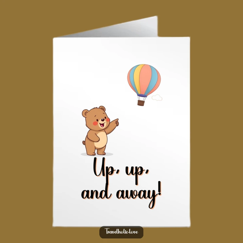 Free Printable Bear Balloon Congrats Card Funny Downloadable Gift