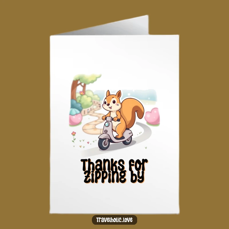 Free Printable Thank You Card: Squirrel's Speedy Thanks for Your Help