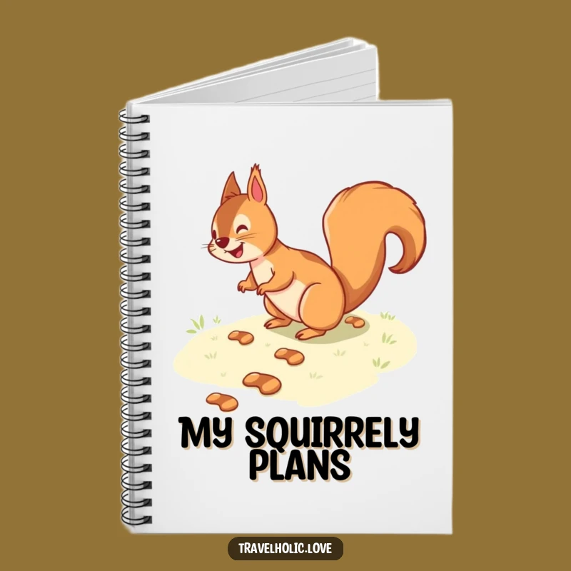 Funny Squirrel Path Notebook: Jot Down Adventures with Woodland Flair