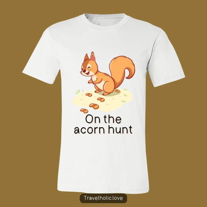 Funny Squirrel Path T-Shirt: Step Out in Whimsical Style