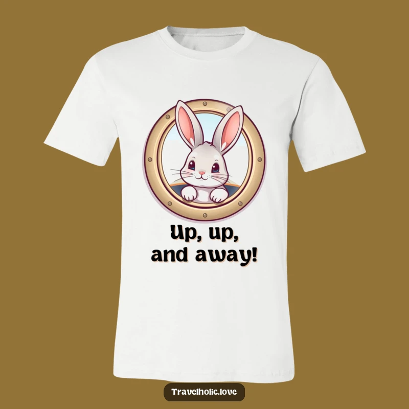 Funny Bunny Airplane T-Shirt: Travel in Cute and Quirky Style